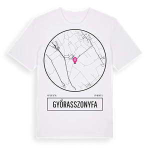 Győrasszonyfa t-shirt – ekologisk bomull t-shirt från Pinshirt