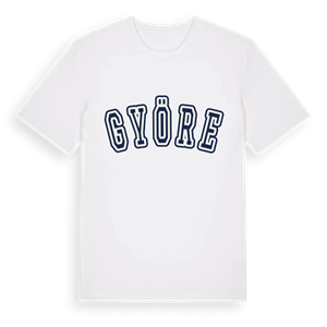 Györe college t-shirt – ekologisk bomull t-shirt från Pinshirt