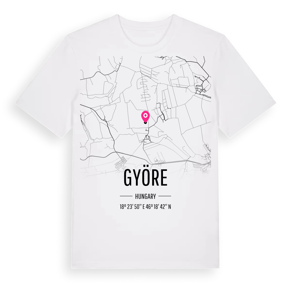 Györe karta t-shirt – White, i miljö