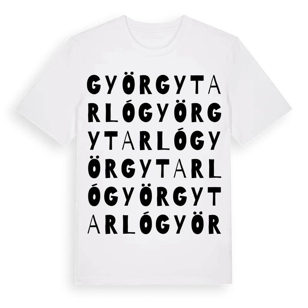 Györgytarló ordlek t-shirt – White, i miljö