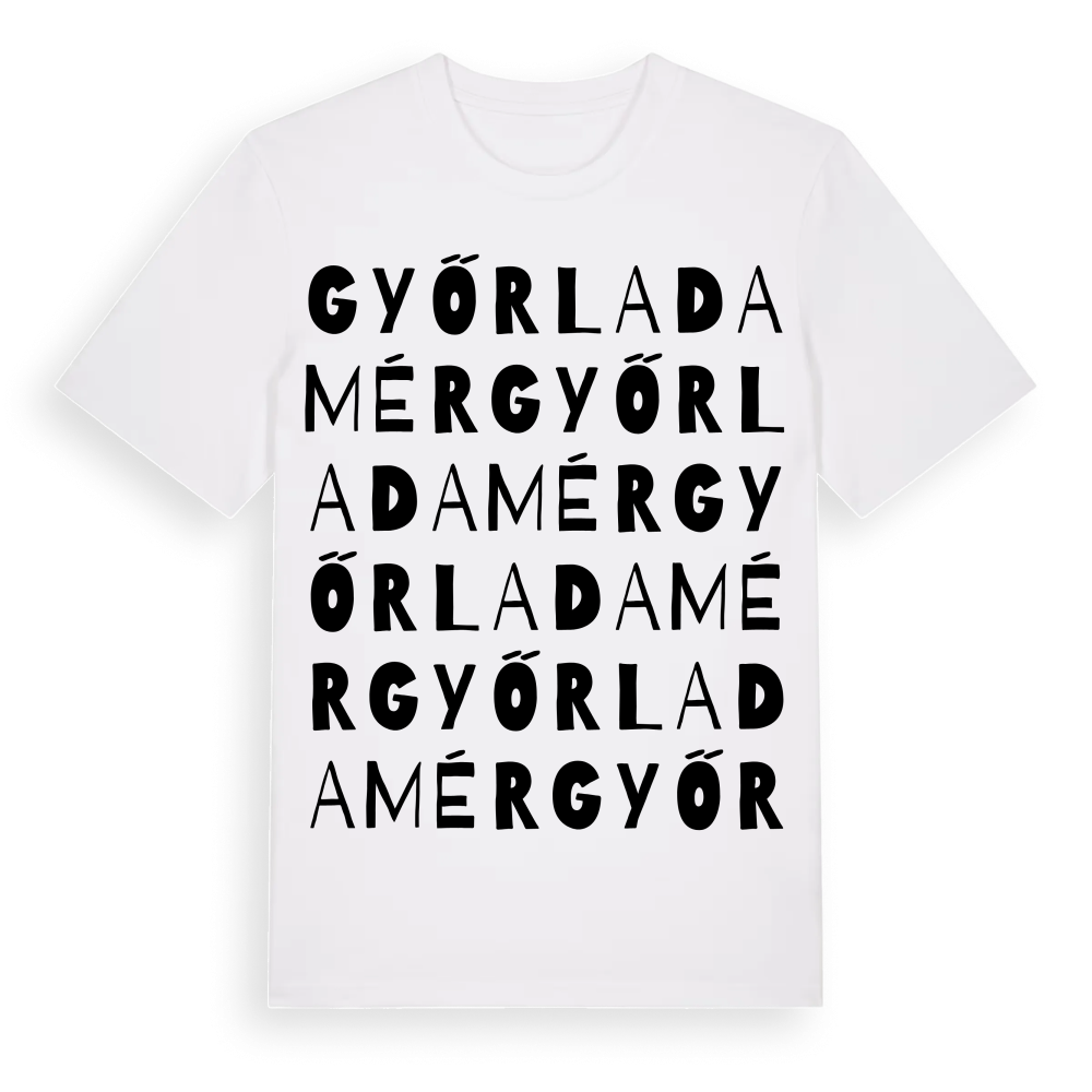 Győrladamér ordlek t-shirt – White, i miljö