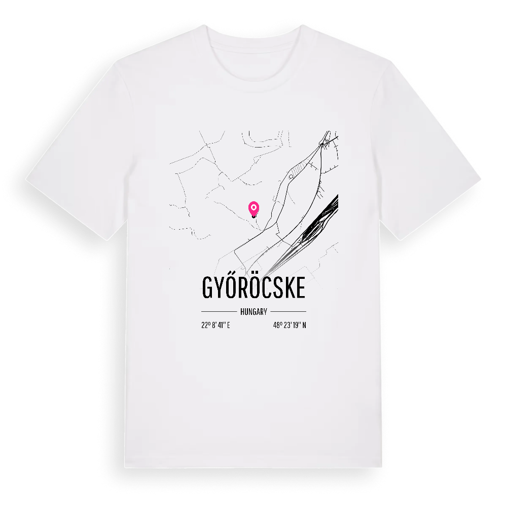 Győröcske karta t-shirt – White, i miljö