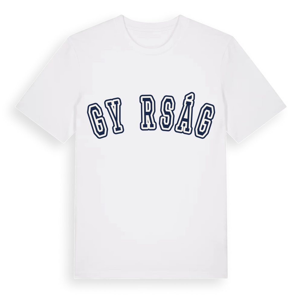 Győrság college t-shirt – White, i miljö