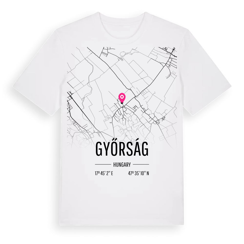 Győrság karta t-shirt – White, i miljö