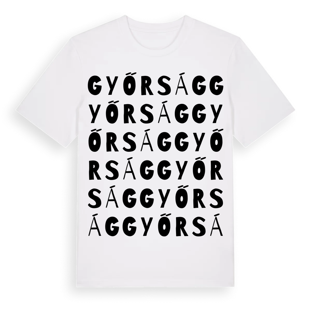 Győrság ordlek t-shirt – White, i miljö