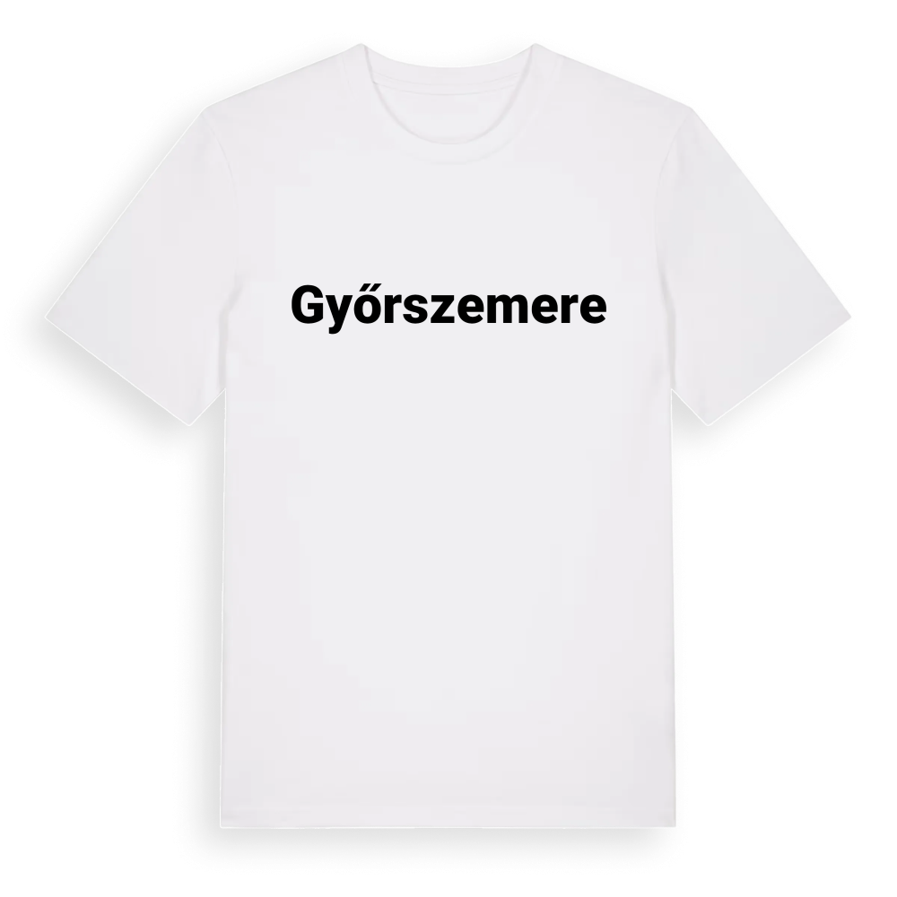 Győrszemere fetstil t-shirt – White, i miljö