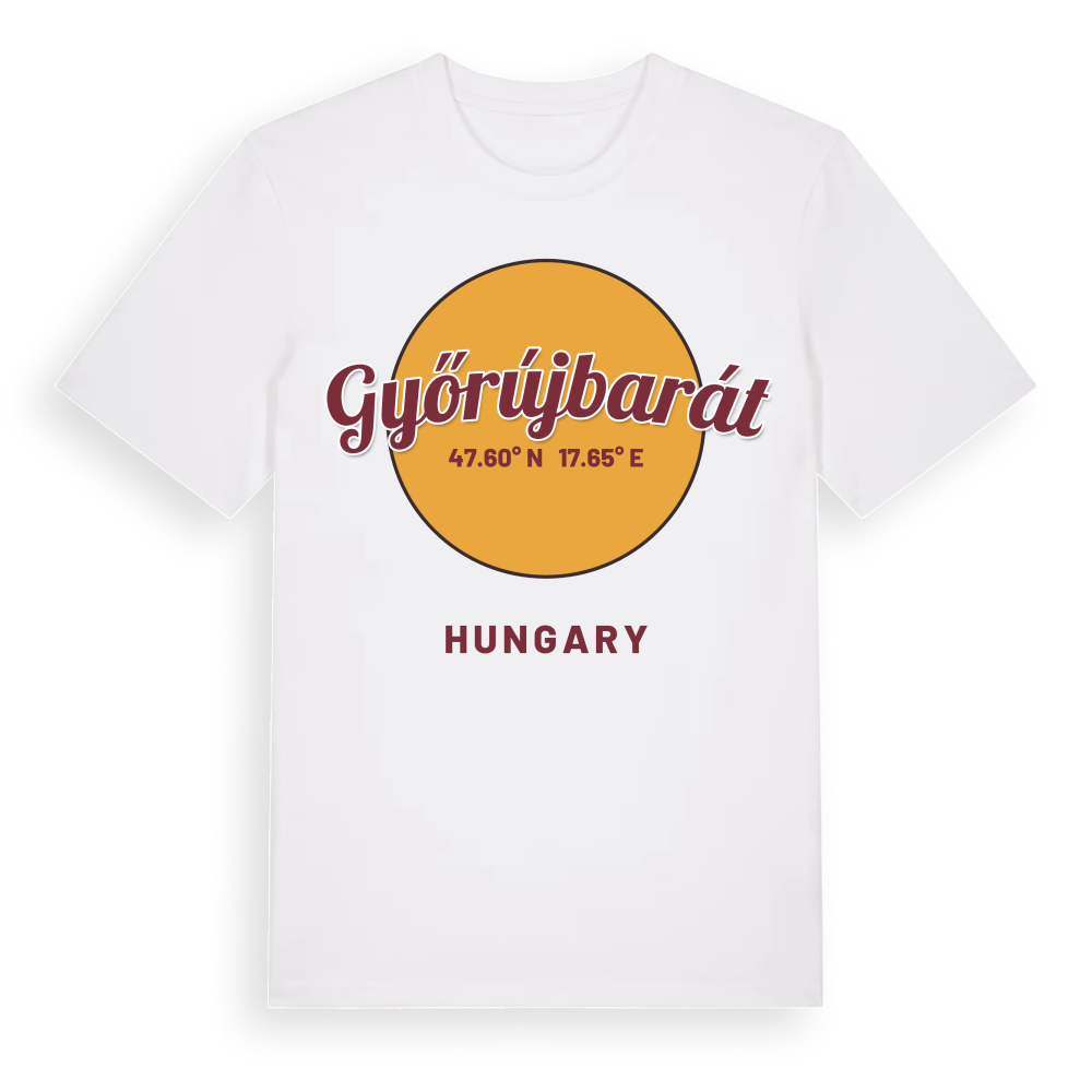 Győrújbarát cirkel t-shirt – White, i miljö
