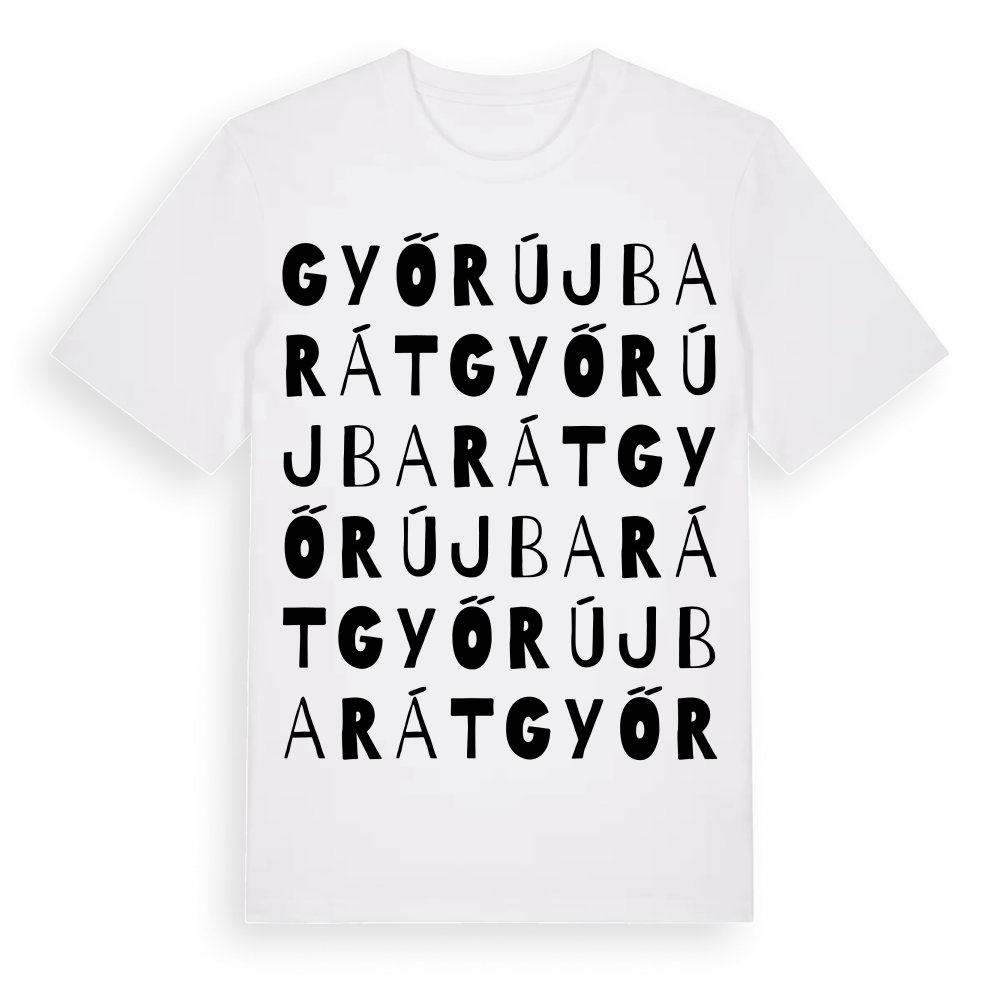 Győrújbarát ordlek t-shirt – White, i miljö