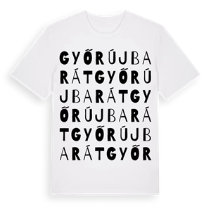 Győrújbarát ordlek t-shirt – ekologisk bomull t-shirt från Pinshirt