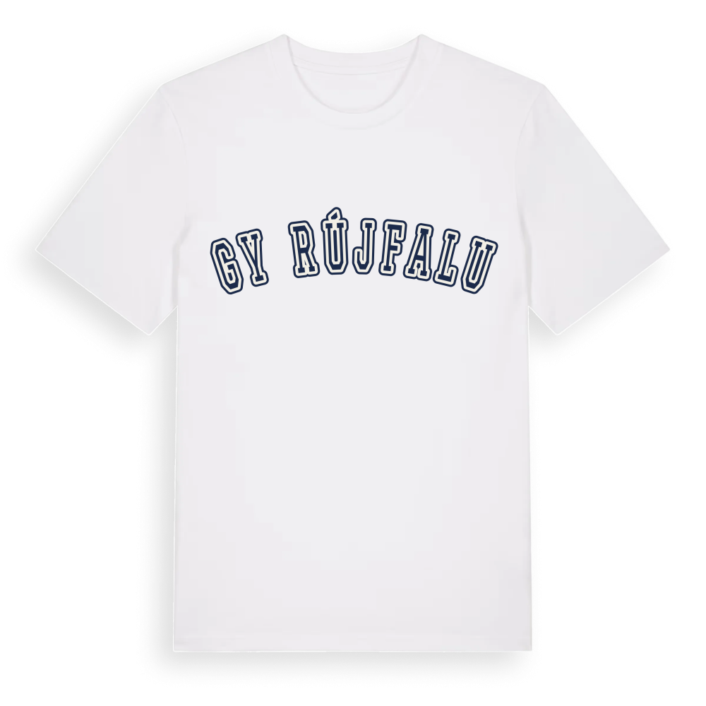 Győrújfalu college t-shirt – White, i miljö