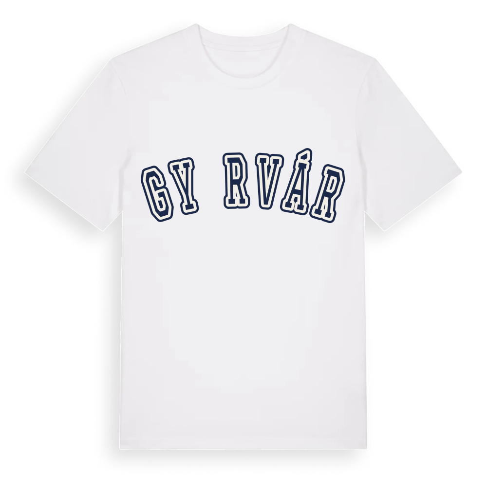 Győrvár college t-shirt – White, i miljö