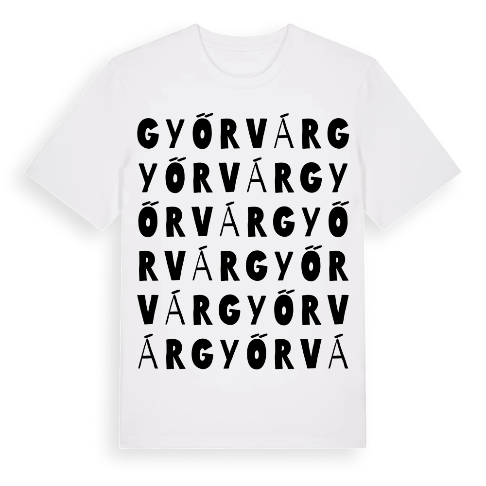 Győrvár ordlek t-shirt – White, i miljö