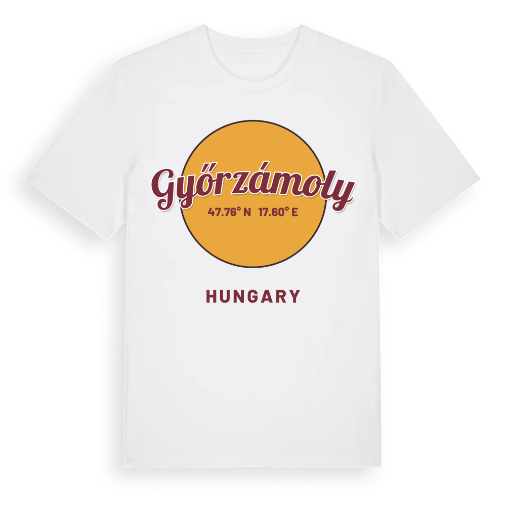Győrzámoly cirkel t-shirt – White, i miljö