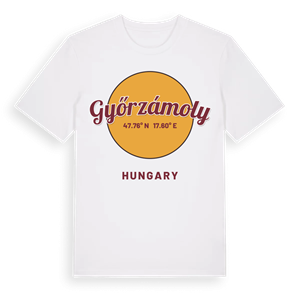 Győrzámoly cirkel t-shirt – ekologisk bomull t-shirt från Pinshirt