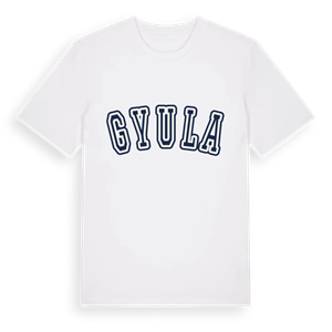 Gyula college t-shirt – ekologisk bomull t-shirt från Pinshirt