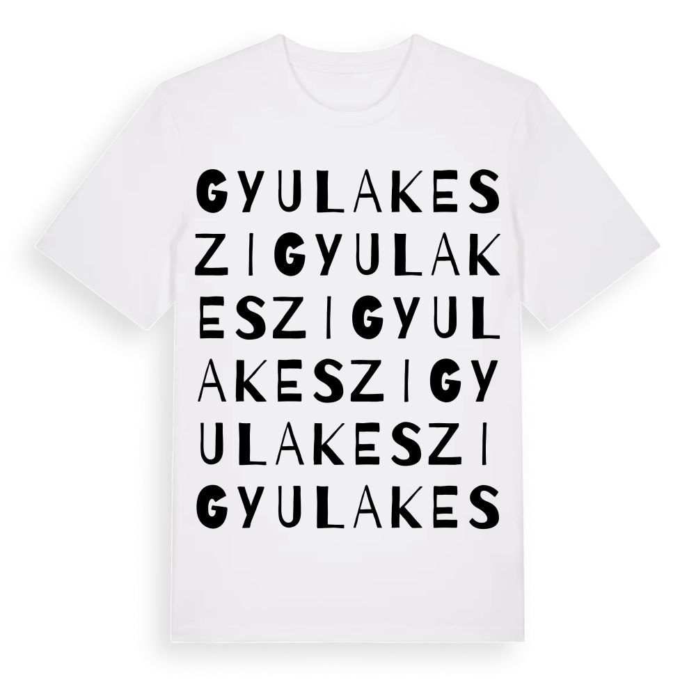 Gyulakeszi ordlek t-shirt – White, i miljö