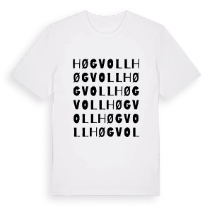 Høgvoll ordlek t-shirt – ekologisk bomull t-shirt från PinShirt