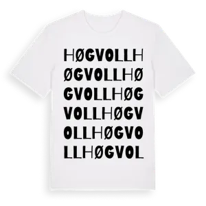 Høgvoll ordlek t-shirt – ekologisk bomull t-shirt från Pinshirt