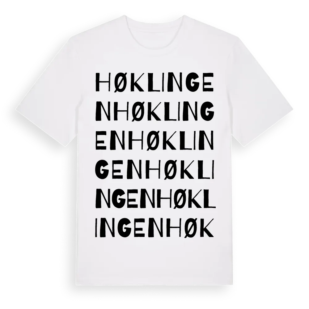 Høklingen ordlek t-shirt i miljö