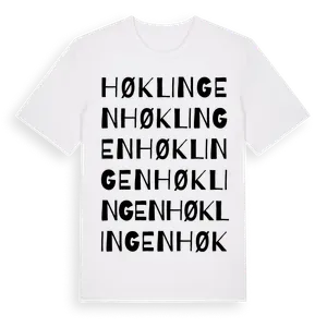 Høklingen ordlek t-shirt – ekologisk bomull t-shirt från Pinshirt