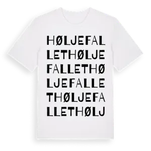 Høljefallet ordlek t-shirt – ekologisk bomull t-shirt från Pinshirt