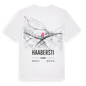 Haabersti karta t-shirt – ekologisk bomull t-shirt från Pinshirt
