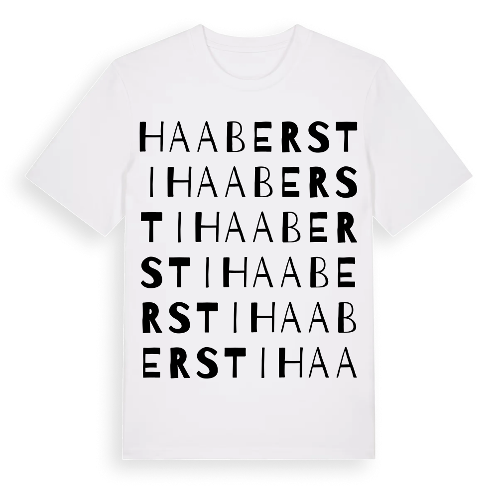 Haabersti ordlek t-shirt – White, i miljö