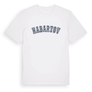 Habartov college t-shirt – ekologisk bomull t-shirt från Pinshirt