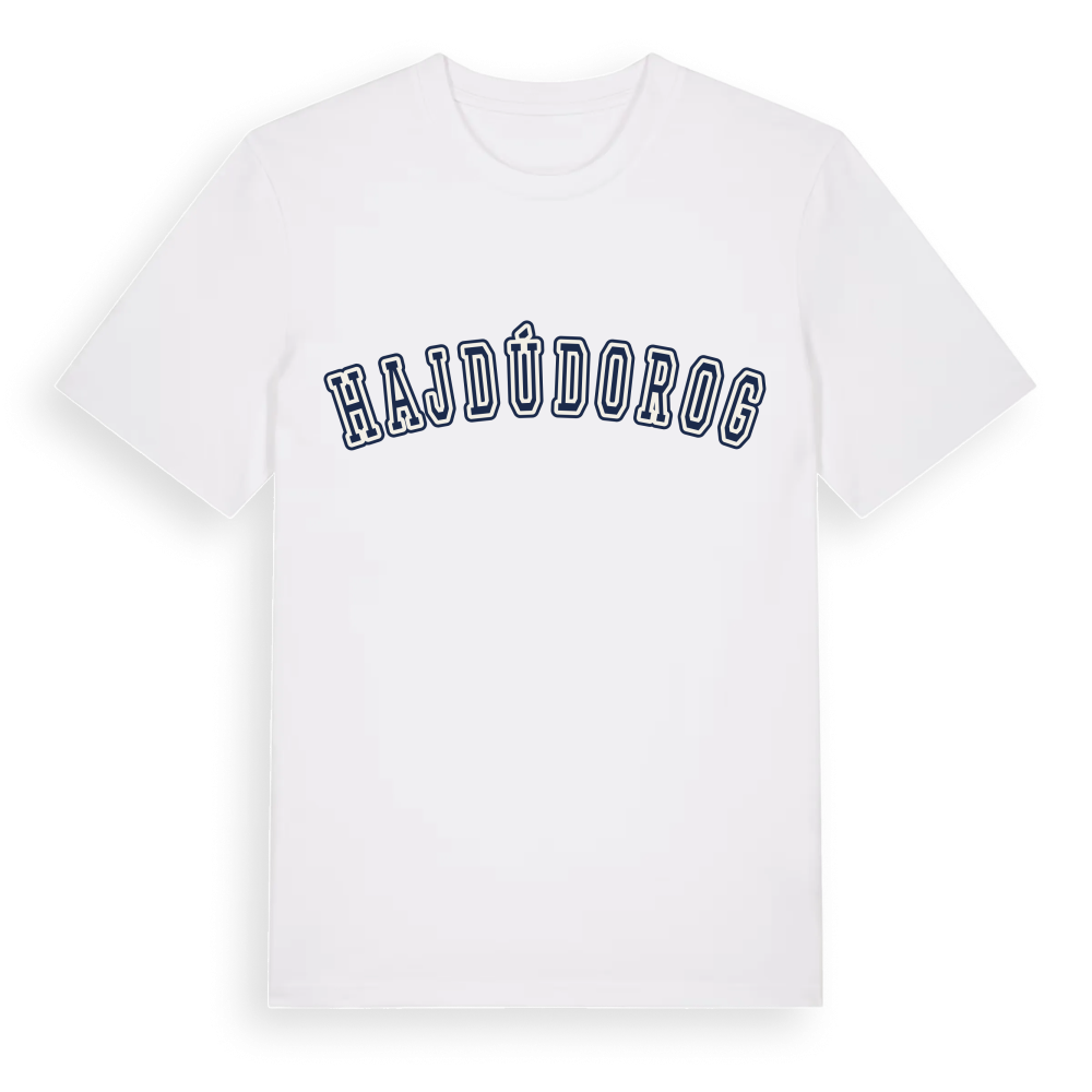 Hajdúdorog college t-shirt – White, i miljö