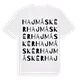 Hajmáskér ordlek t-shirt