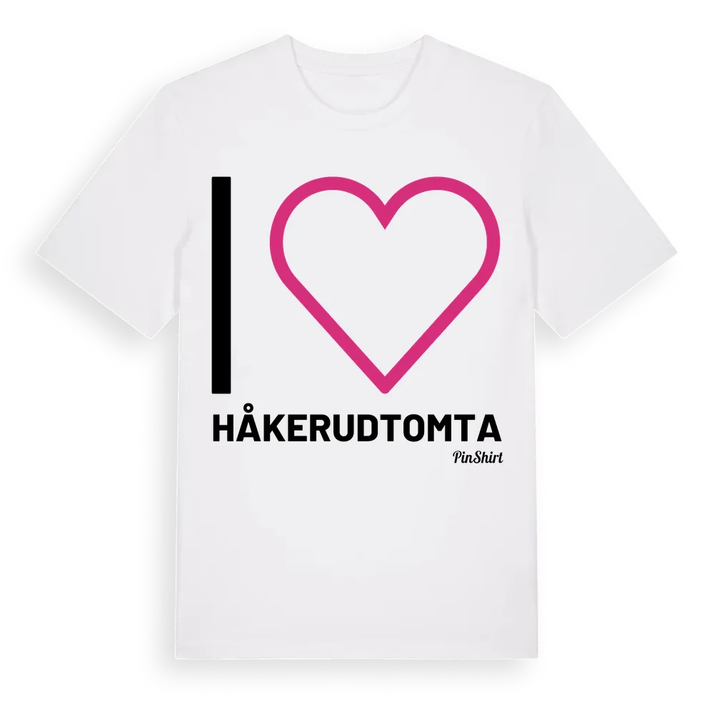 Jag älskar Håkerudtomta t-shirt stort tryck i miljö
