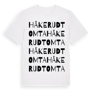 Håkerudtomta ordlek t-shirt – ekologisk bomull t-shirt från Pinshirt