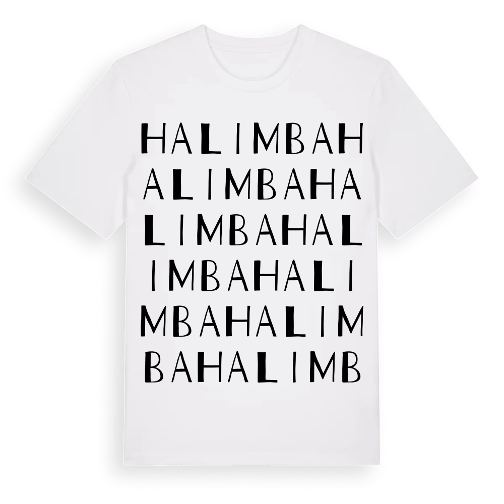 Halimba ordlek t-shirt – White, i miljö