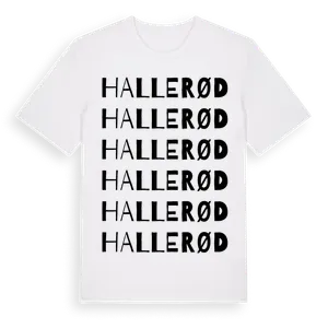 Hallerød ordlek t-shirt – ekologisk bomull t-shirt från Pinshirt