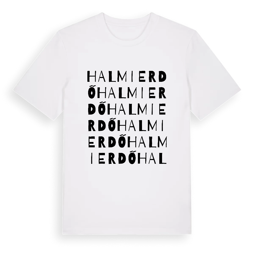Halmierdő ordlek t-shirt – White, i miljö