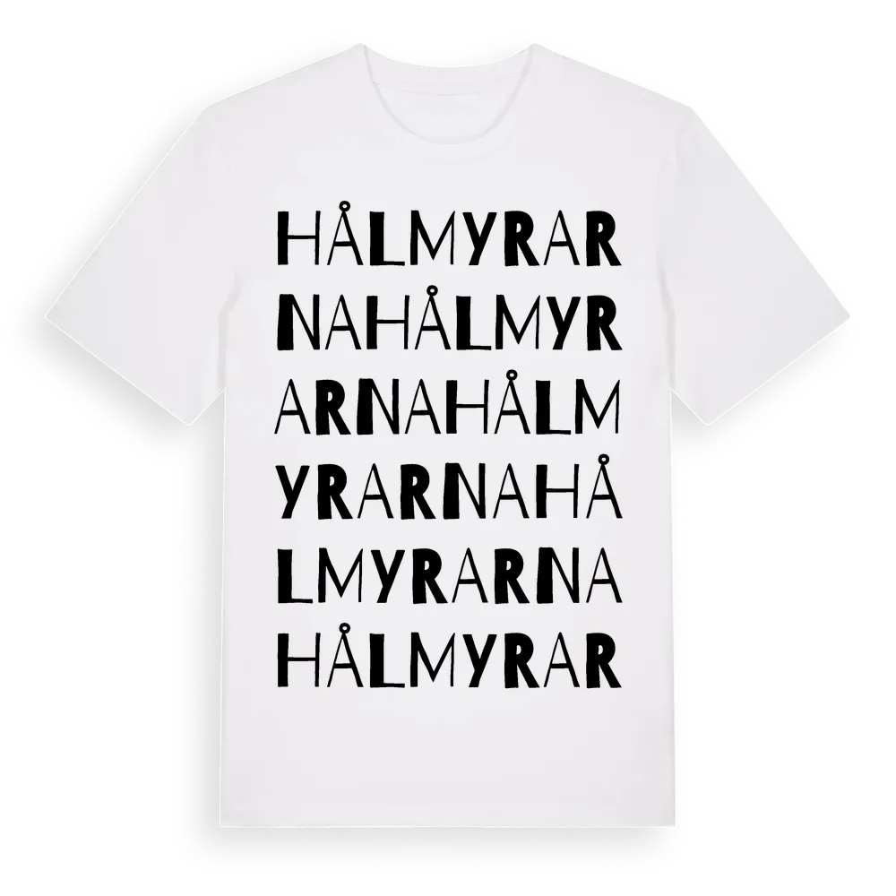 Hålmyrarna ordlek t-shirt i miljö