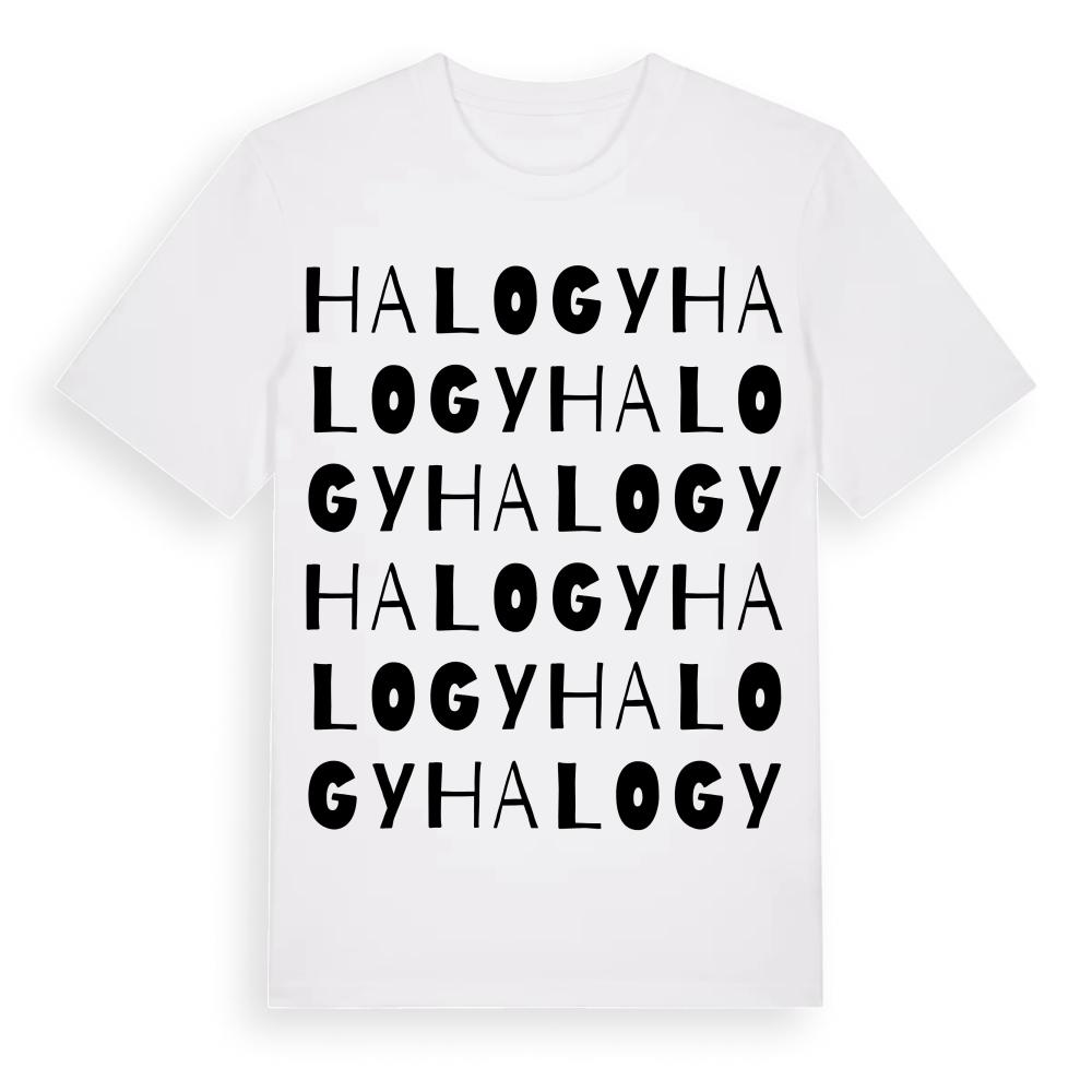 Halogy ordlek t-shirt – White, i miljö