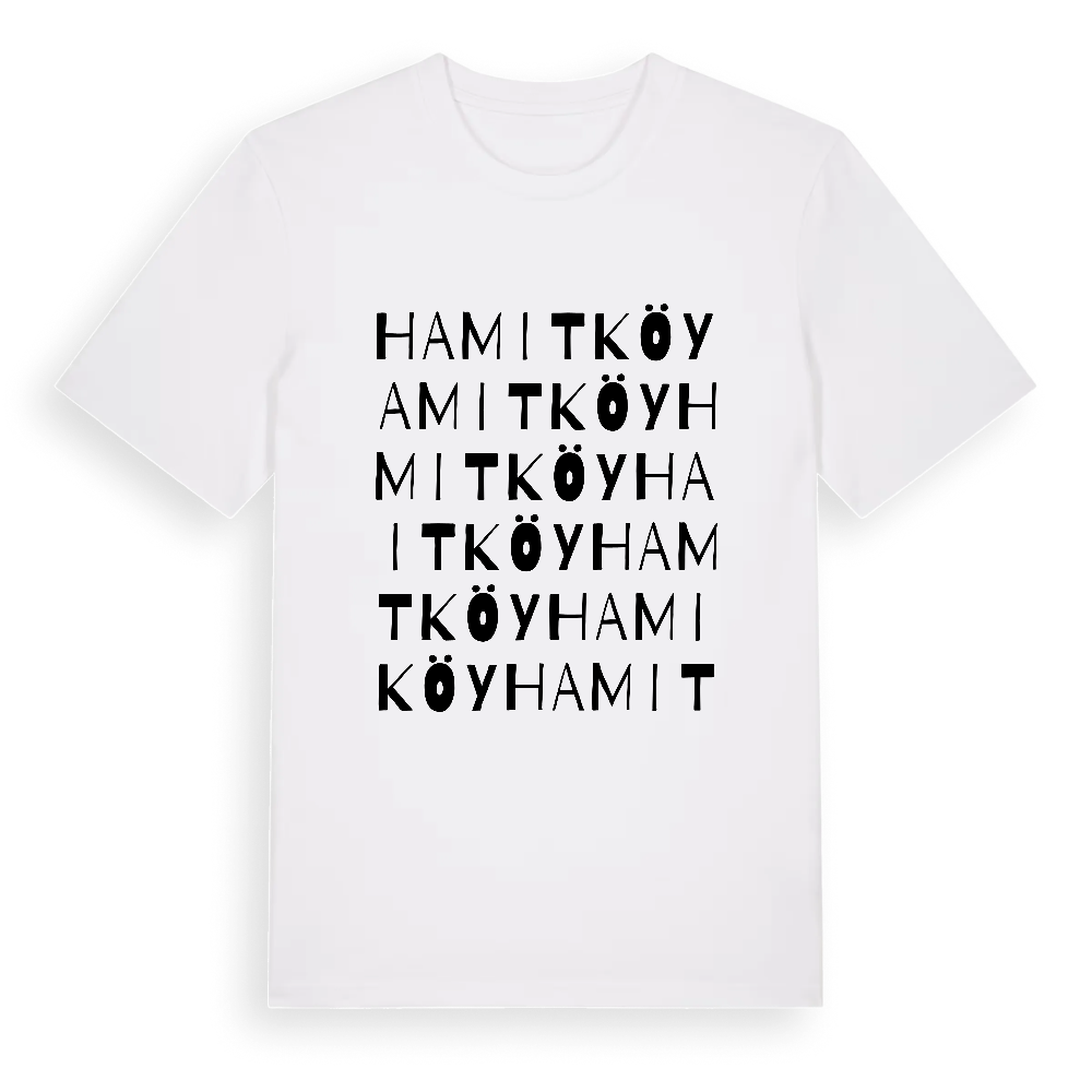 Hamitköy ordlek t-shirt – White, i miljö