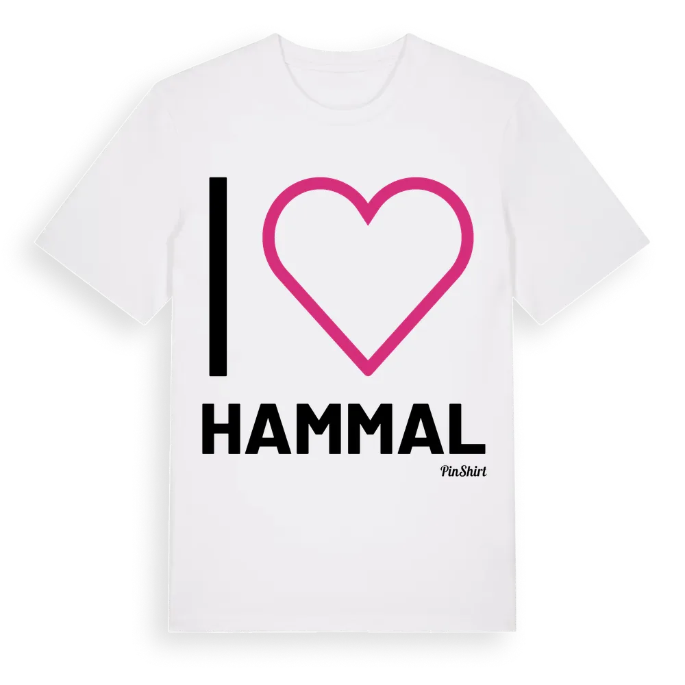 Jag älskar Hammal t-shirt stort tryck i miljö