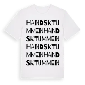 Handsktummen ordlek t-shirt – ekologisk bomull t-shirt från Pinshirt