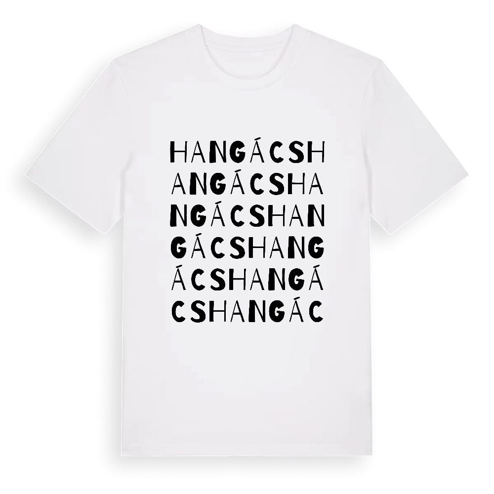 Hangács ordlek t-shirt – White, i miljö