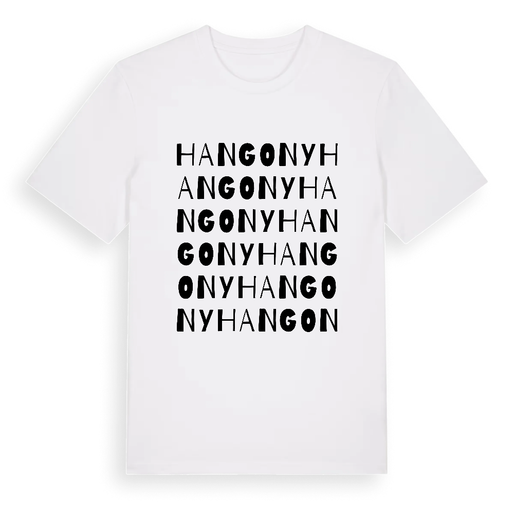 Hangony ordlek t-shirt – White, i miljö