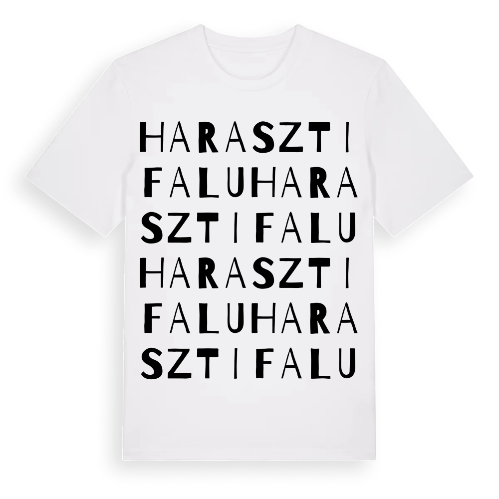 Harasztifalu ordlek t-shirt – White, i miljö