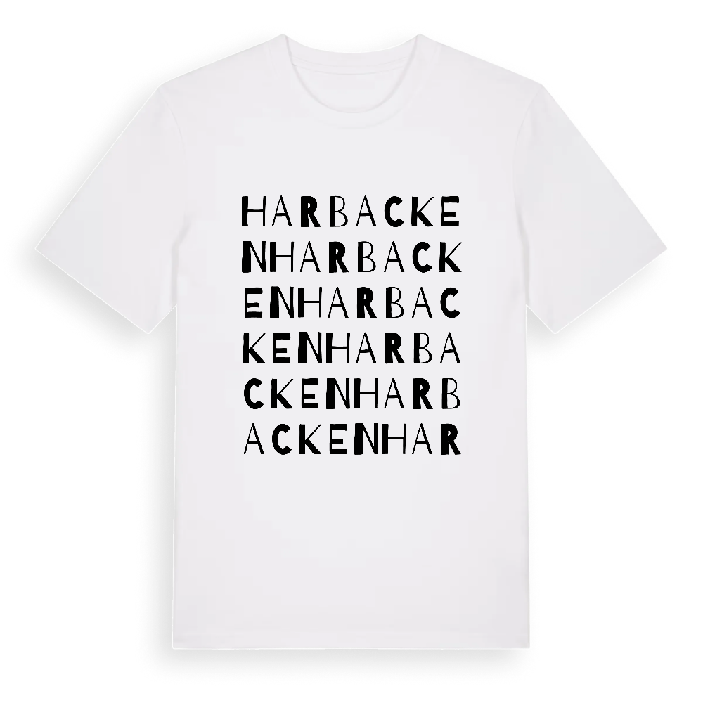 Harbacken ordlek t-shirt – White, i miljö