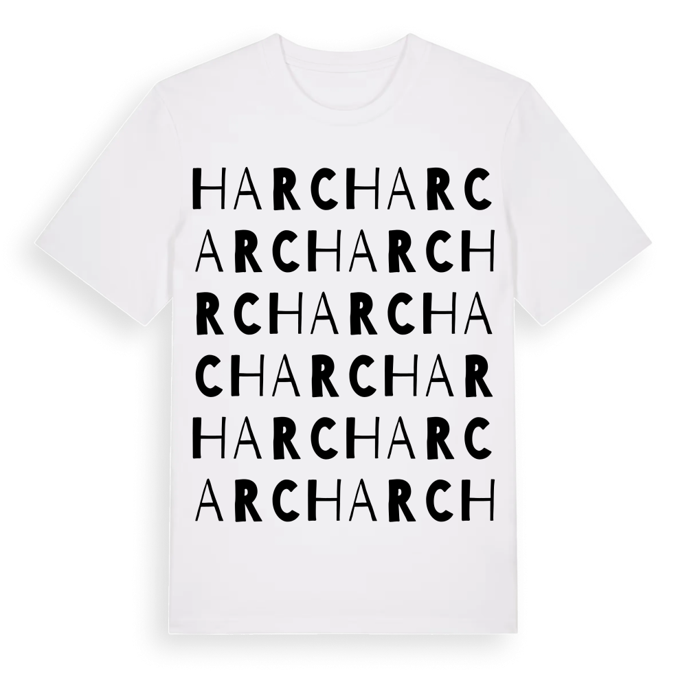 Harc ordlek t-shirt – White, i miljö