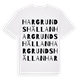 Hargrundshällan ordlek t-shirt