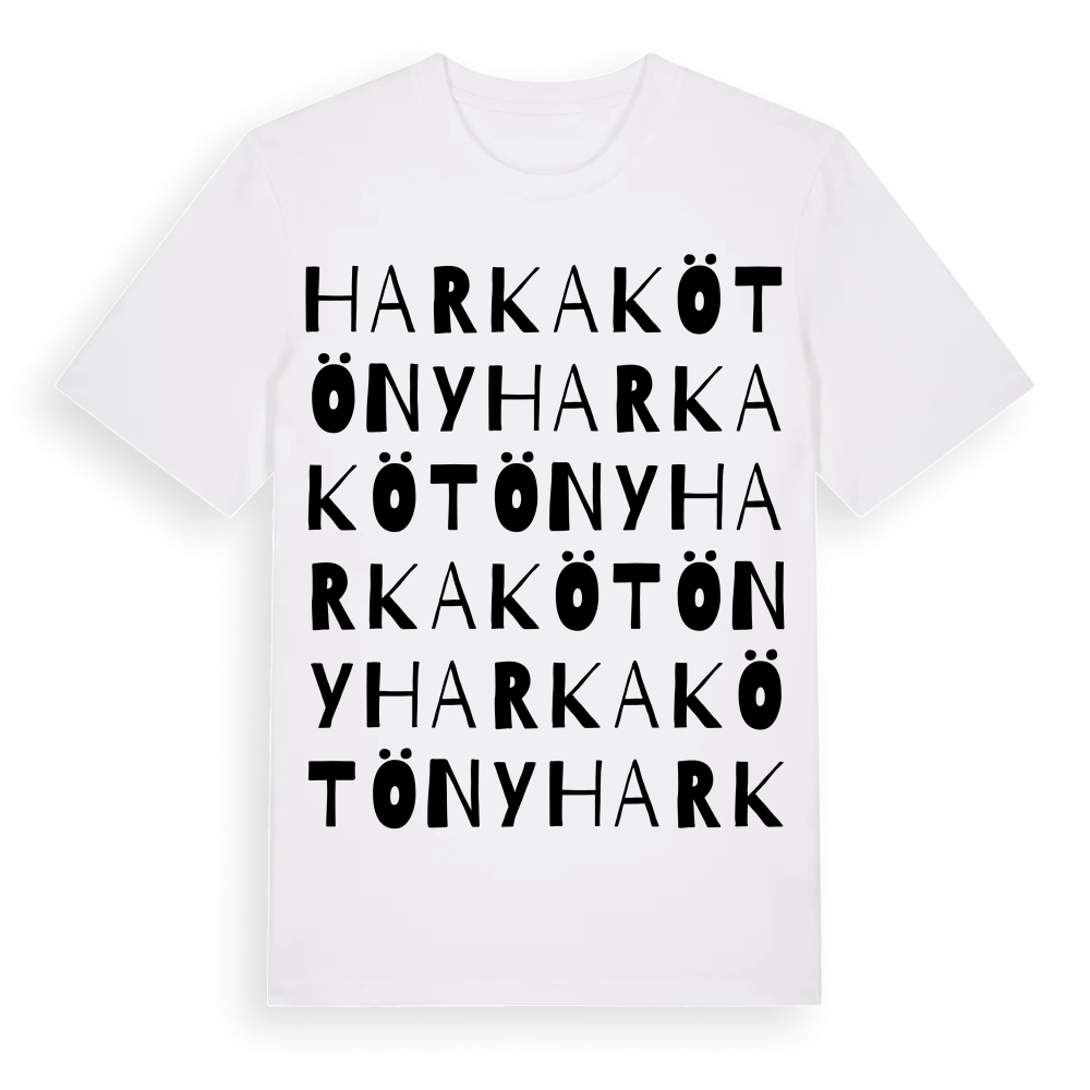 Harkakötöny ordlek t-shirt – White, i miljö