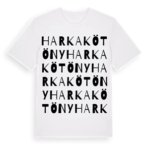 Harkakötöny ordlek t-shirt – ekologisk bomull t-shirt från Pinshirt