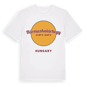 Hármashatárhegy cirkel t-shirt – ekologisk bomull t-shirt från Pinshirt