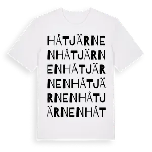 Håtjärnen ordlek t-shirt – ekologisk bomull t-shirt från Pinshirt